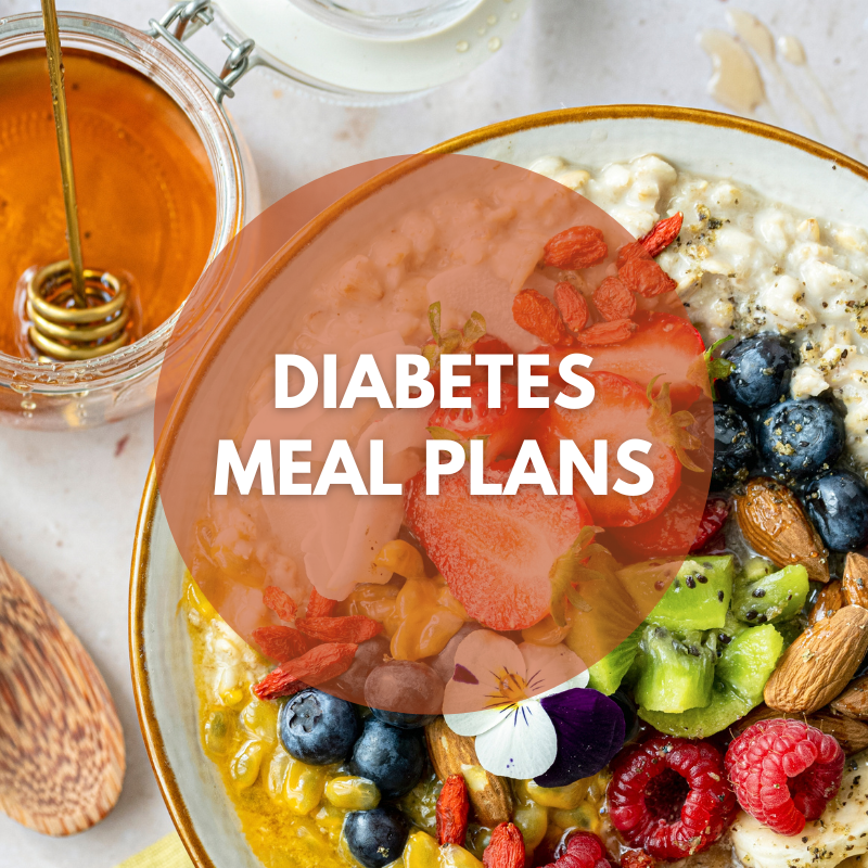 a bowl of fruit and nuts with honey presenting diabetes meal and diet plan